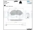 Sada brzdovch destiek DELPHI ‐ DF LP3682