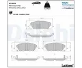 Sada brzdovch destiek DELPHI ‐ DF LP3699