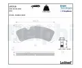 Sada brzdovch destiek DELPHI ‐ DF LP3710