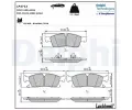 Sada brzdovch destiek DELPHI ‐ DF LP3712