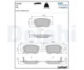 Sada brzdovch destiek DELPHI ‐ DF LP3726