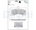 DELPHI Sada brzdovch destiek ‐ DF LP3735