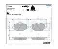 Sada brzdovch destiek DELPHI ‐ DF LP3841