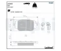 Sada brzdovch destiek DELPHI ‐ DF LP3848