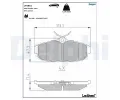 Sada brzdovch destiek DELPHI ‐ DF LP3851