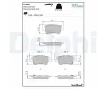 Sada brzdovch destiek DELPHI ‐ DF LP3855
