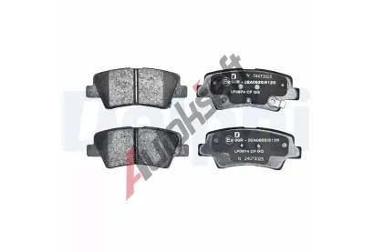 DELPHI Sada brzdových destiček DF LP3874, LP3874 DELPHI Sada brzdových destiček DF LP3874, LP3874