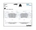 Sada brzdovch destiek DELPHI ‐ DF LP3876