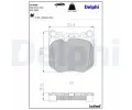 DELPHI Sada brzdových destiček DF LP3926, LP3926