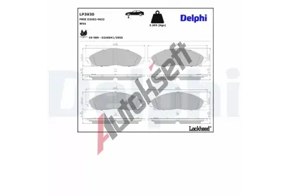 DELPHI Sada brzdovch destiek DF LP3930, LP3930