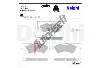 DELPHI Sada brzdov�ch desti�ek DF LP3937, LP3937