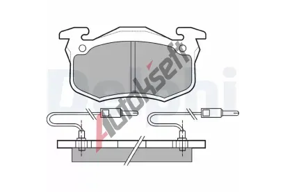 DELPHI Sada brzdovch destiek DF LP491, LP491