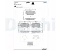 DELPHI Sada brzdovch destiek ‐ DF LP5023EV