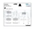 Sada brzdovch destiek DELPHI ‐ DF LP5034EV