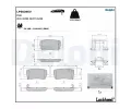 Sada brzdovch destiek DELPHI ‐ DF LP5039EV