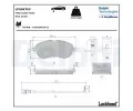 Sada brzdovch destiek DELPHI ‐ DF LP5047EV