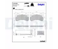 DELPHI Sada brzdových destiček DF LP5055EV, LP5055EV