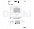 Sada brzdovch destiek DELPHI ‐ DF LP5057EV