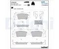 Sada brzdovch destiek DELPHI ‐ DF LP5062EV