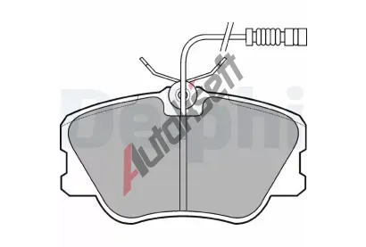 DELPHI Sada brzdovch destiek DF LP608, LP608