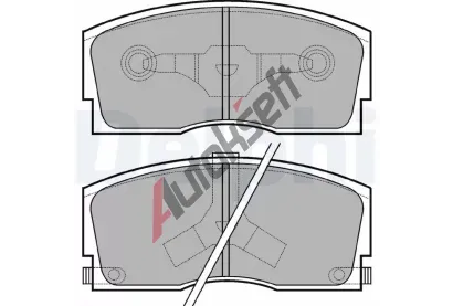 DELPHI Sada brzdovch destiek DF LP626, LP626