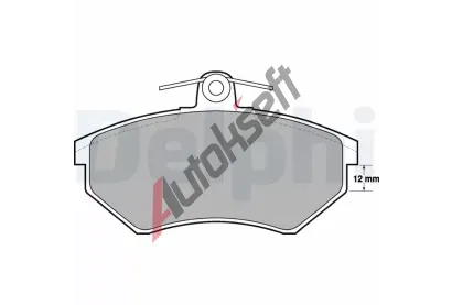 DELPHI Sada brzdovch destiek - kotouov brzda DF LP778, LP778