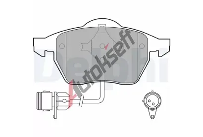 DELPHI Sada brzdovch destiek DF LP784, LP784