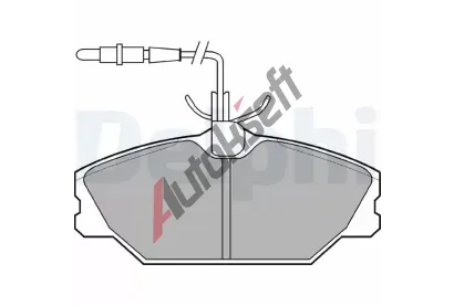 DELPHI Sada brzdovch destiek - kotouov brzda DF LP788, LP788