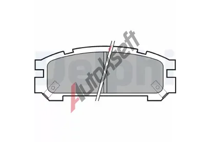 DELPHI Sada brzdovch destiek DF LP814, LP814