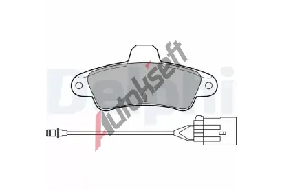DELPHI Sada brzdovch destiek DF LP853, LP853
