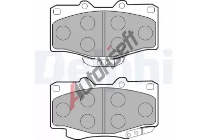 DELPHI Sada brzdovch destiek DF LP854, LP854