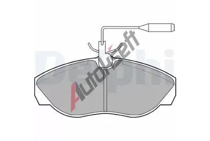 DELPHI Sada brzdovch destiek DF LP877, LP877