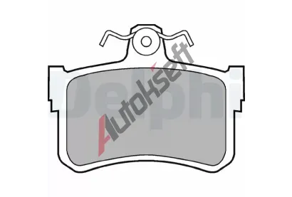 DELPHI Sada brzdovch destiek DF LP880, LP880