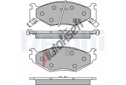 DELPHI Sada brzdovch destiek DF LP891, LP891