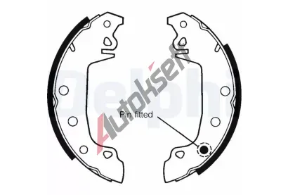 DELPHI Sada brzdovch elist DF LS1142, LS1142