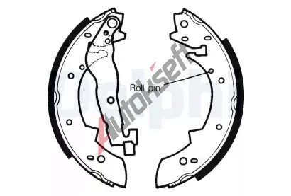 DELPHI Sada brzdovch elist DF LS1233, LS1233