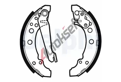 DELPHI Sada brzdovch elist DF LS1276, LS1276
