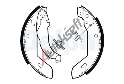 DELPHI Sada brzdovch elist DF LS1329, LS1329