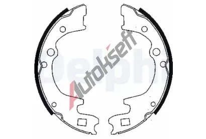 DELPHI Sada brzdovch elist DF LS1477, LS1477