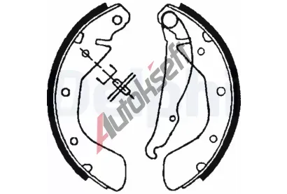 DELPHI Sada brzdovch elist DF LS1621, LS1621