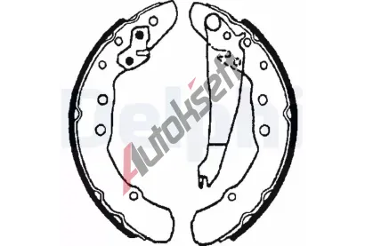 DELPHI Sada brzdovch elist DF LS1655, LS1655