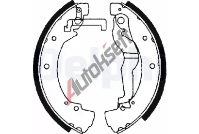 DELPHI Sada brzdovch elist DF LS1656, LS1656