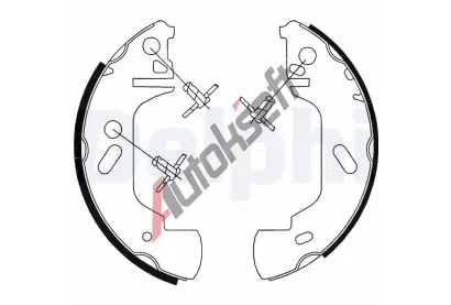 DELPHI Sada brzdovch elist DF LS1701, LS1701