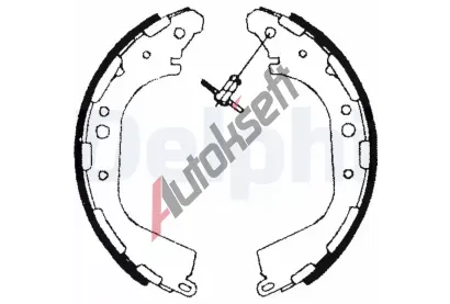 DELPHI Sada brzdovch elist DF LS1709, LS1709