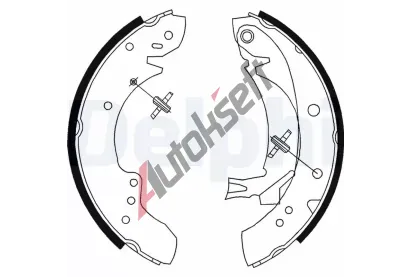 DELPHI Sada brzdovch elist DF LS1712, LS1712