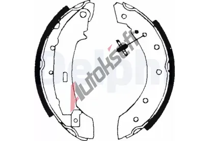 DELPHI Sada brzdovch elist DF LS1717, LS1717