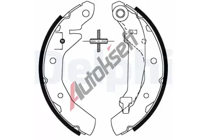 DELPHI Sada brzdovch elist DF LS1821, LS1821
