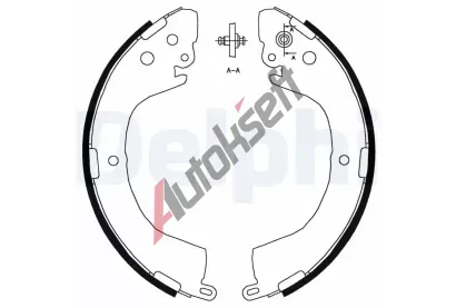 DELPHI Sada brzdovch elist DF LS1826, LS1826