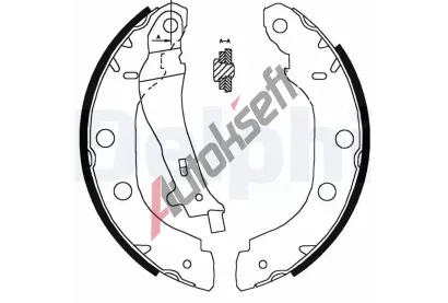 DELPHI Sada brzdovch elist DF LS1828, LS1828