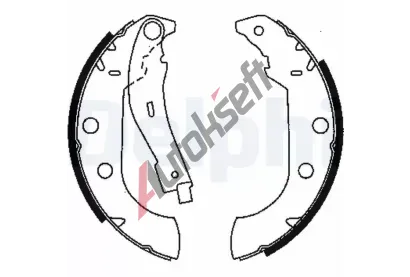 DELPHI Sada brzdovch elist DF LS1833, LS1833